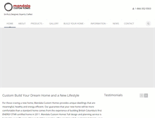 Tablet Screenshot of mandalahomes.com